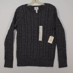 St. John's Bay Sweater Women's Large Gray Long Sleeve